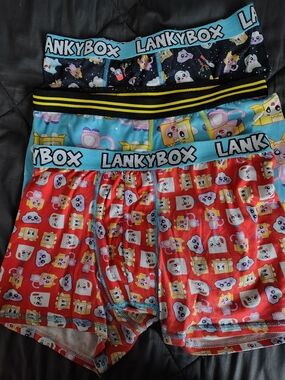 Lanky Box Cartoon Print Boxer Briefs